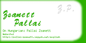 zsanett pallai business card